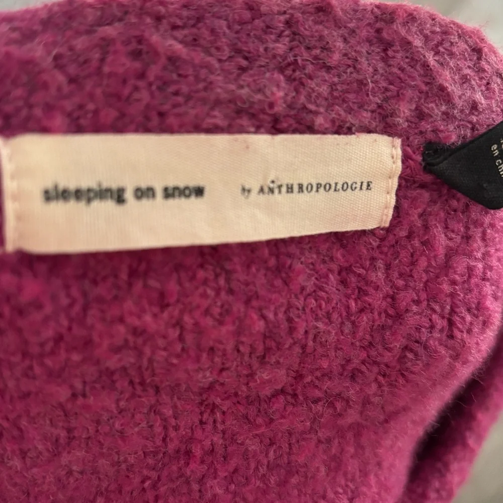 Anthropologie Sleeping On Snow Merino Wool Blend Sweater XL - Picture 3 of 6